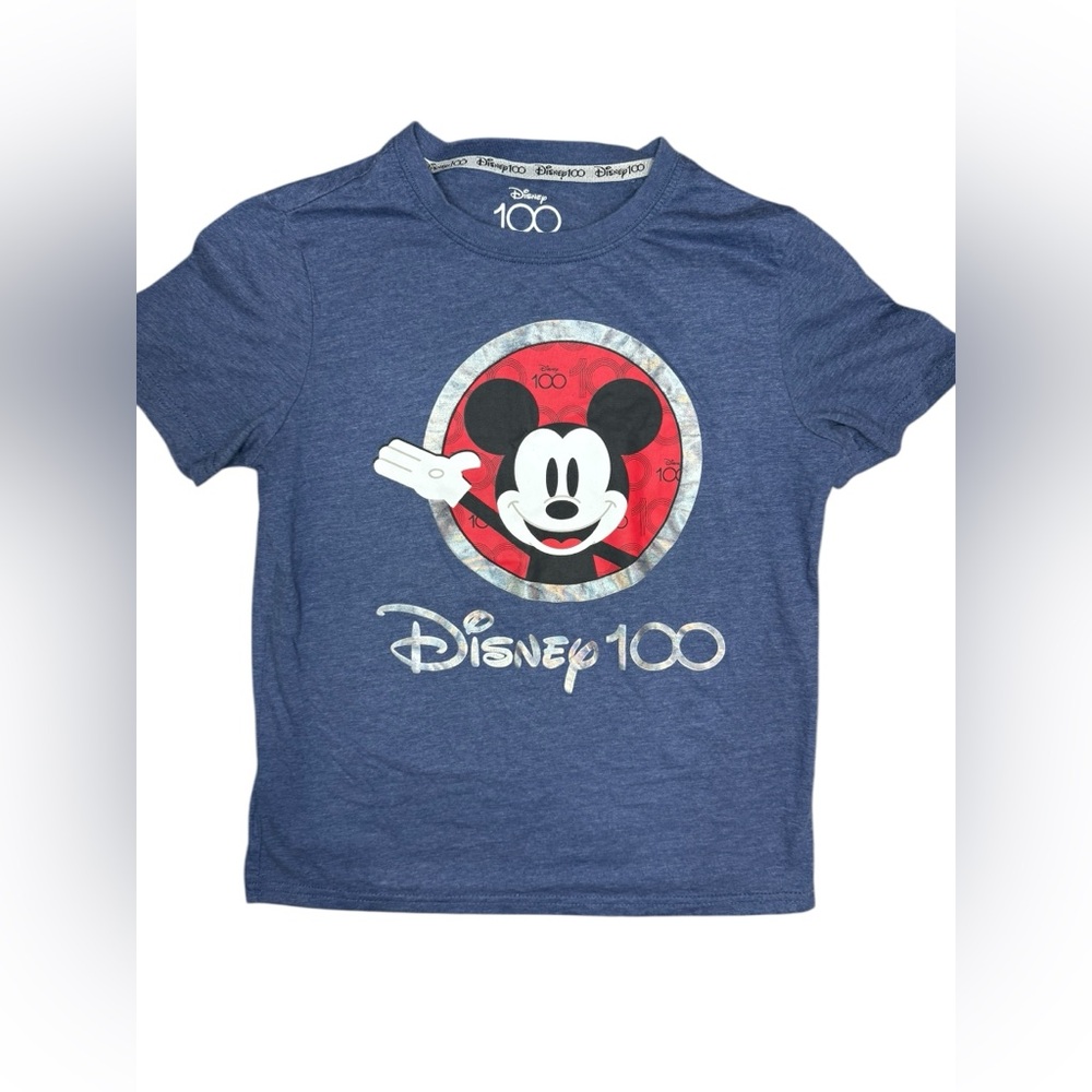 Disney Blue‎ Mickey Mouse 100th Anniversary Tee